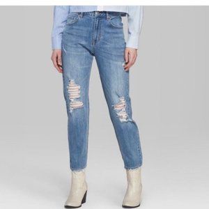 Wild Fable High-Rise Distressed Mom Jeans Size 0